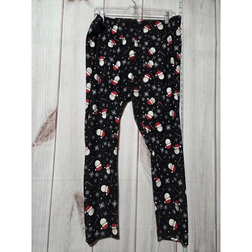 Celebrate Together Pants Womens 2XL Santa Snowflake Candy‎ Cane Christmas Pajama